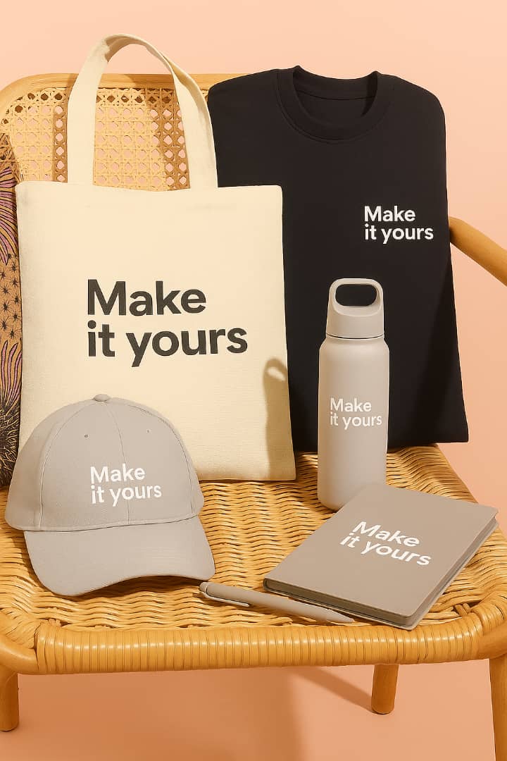 Doppo team preparing branded merchandise for a client order